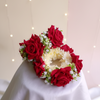 Artificial Red Rose Gajra – Handmade Floral Jewelry